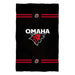 Omaha Mavericks Vive La Fete Game Day Absorvent Premium Black Beach Bath Towel 51 x 32" Logo and Stripes" - Vive La Fête - Online Apparel Store