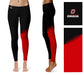 Omaha Mavericks Vive la Fete Game Day Collegiate Leg Color Block Women Black Red Yoga Leggings - Vive La Fête - Online Apparel Store