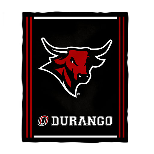 Omaha Mavericks Vive La Fete Kids Game Day Black Plush Soft Minky Blanket 36 x 48 Mascot