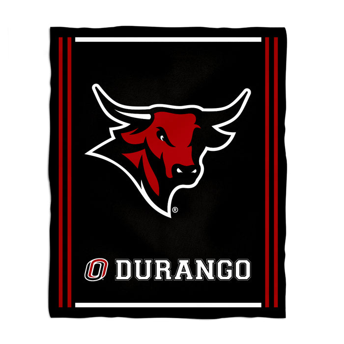 Omaha Mavericks Vive La Fete Kids Game Day Black Plush Soft Minky Blanket 36 x 48 Mascot
