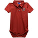 Omaha Mavericks Embroidered Red Solid Knit Polo Onesie