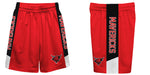 Omaha Mavericks Vive La Fete Game Day Red Stripes Boys Solid Black Athletic Mesh Short - Vive La Fête - Online Apparel Store