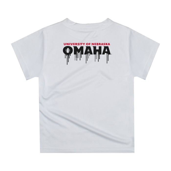 Omaha Mavericks Original Dripping Hockey Red T-Shirt by Vive La Fete - Vive La Fête - Online Apparel Store