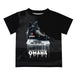 Omaha Mavericks Original Dripping Hockey Black T-Shirt by Vive La Fete