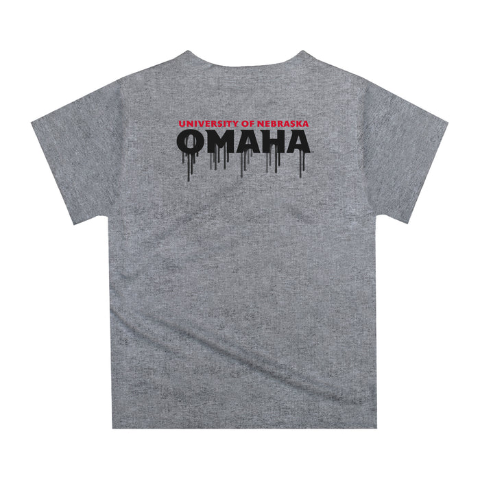 Omaha Mavericks Original Dripping Hockey Red T-Shirt by Vive La Fete - Vive La Fête - Online Apparel Store