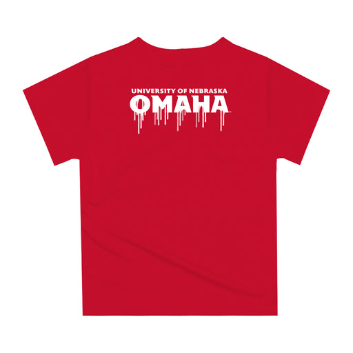 Omaha Mavericks Original Dripping Hockey Red T-Shirt by Vive La Fete - Vive La Fête - Online Apparel Store