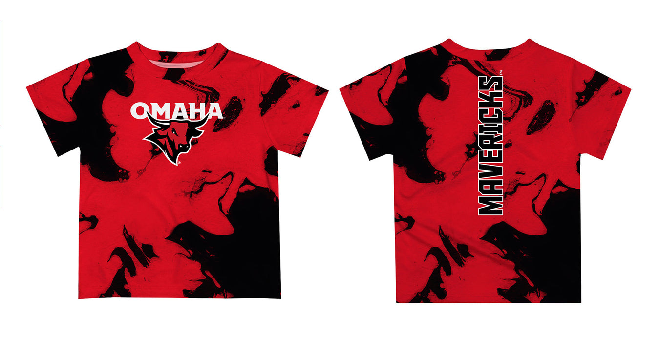 Omaha Mavericks Vive La Fete Marble Boys Game Day Red Short Sleeve Tee - Vive La Fête - Online Apparel Store