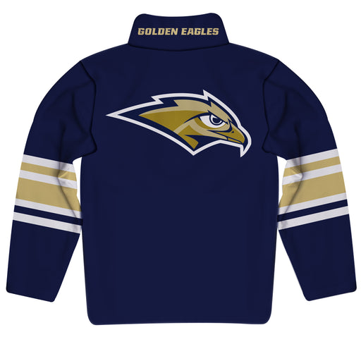 Oral Roberts University Golden Eagles Vive La Fete Game Day Navy Quarter Zip Pullover Stripes on Sleeves - Vive La Fête - Online Apparel Store