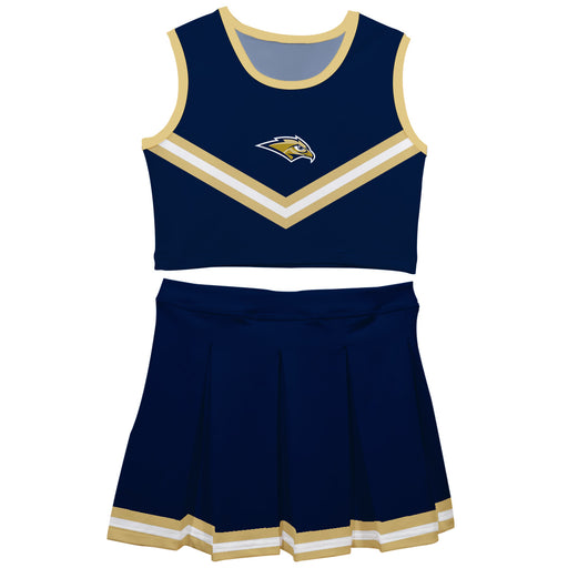 Oral Roberts Golden Eagles Vive La Fete Game Day Navy Sleeveless Cheerleader Set
