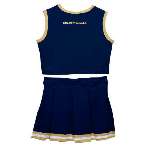 Oral Roberts Golden Eagles Vive La Fete Game Day Navy Sleeveless Cheerleader Set - Vive La Fête - Online Apparel Store