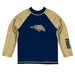 Oral Roberts Golden Eagles Vive La Fete Logo Navy Gold Long Sleeve Raglan Rashguard