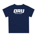 Oral Roberts University Golden Eagles Dripping Basketball Navy T-Shirt by Vive La Fete - Vive La Fête - Online Apparel Store
