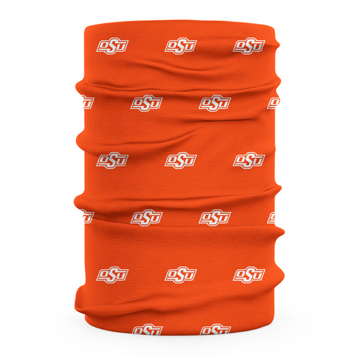 OSU Cowboys Vive La Fete All Over Logo Game Day  Collegiate Face Cover Soft 4-Way Stretch Two Ply Neck Gaiter