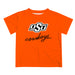 OSU Cowboys Vive La Fete Script V1 Orange Short Sleeve Tee Shirt