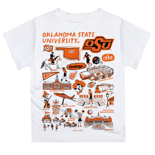 OSU Cowboys Hand Sketched Vive La Fete Impressions Artwork Boys Black Short Sleeve Tee Shirt - Vive La Fête - Online Apparel Store