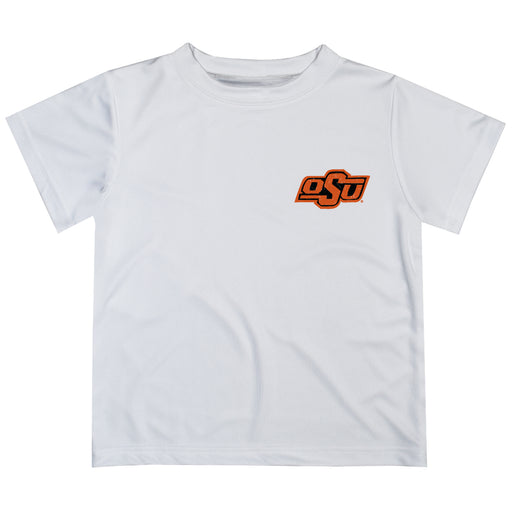 OSU Cowboys Hand Sketched Vive La Fete Impressions Artwork Boys White Short Sleeve Tee Shirt