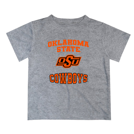 OSU Cowboys Vive La Fete Boys Game Day V3 Heather Gray Short Sleeve Tee Shirt