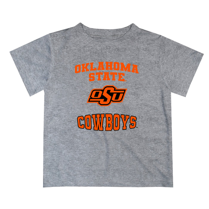 OSU Cowboys Vive La Fete Boys Game Day V3 Heather Gray Short Sleeve Tee Shirt