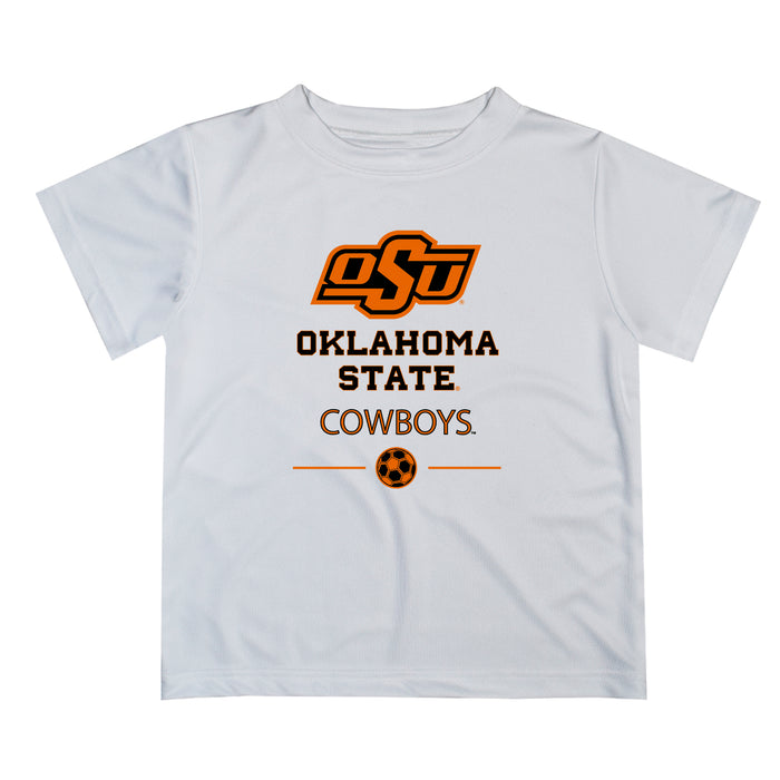 OSU Cowboys Vive La Fete Soccer V1 White Short Sleeve Tee Shirt