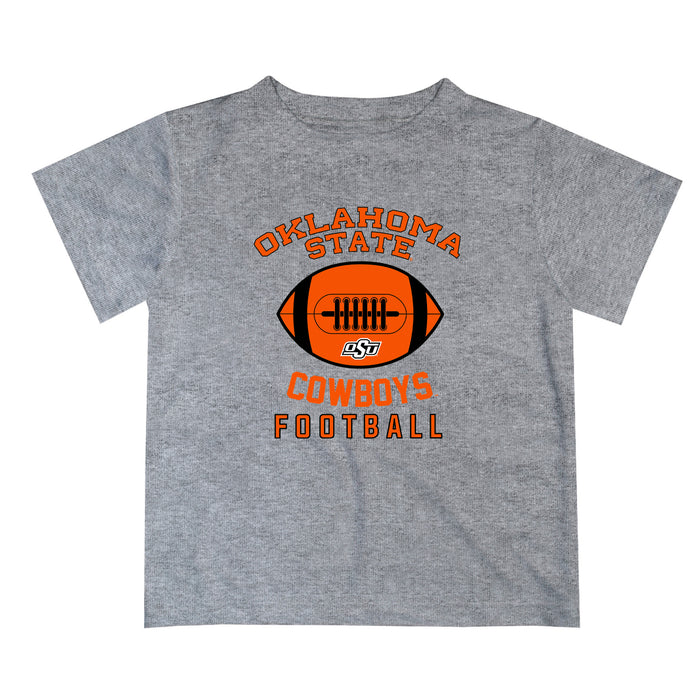 OSU Cowboys Vive La Fete Football V2 Heather Gray Short Sleeve Tee Shirt