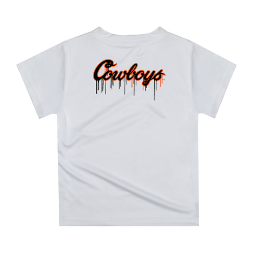 OSU Cowboys Original Dripping Baseball Helmet Orange T-Shirt by Vive La Fete - Vive La Fête - Online Apparel Store
