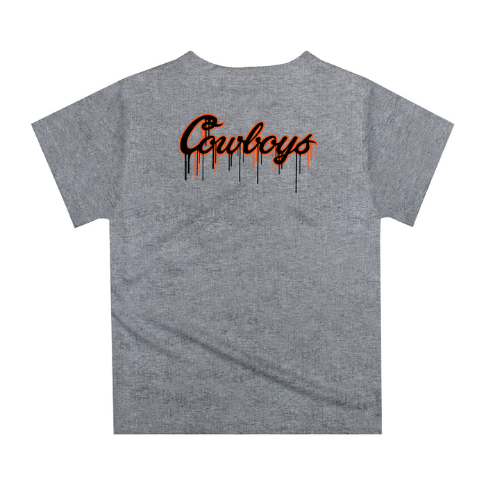 OSU Cowboys Original Dripping Baseball Helmet Orange T-Shirt by Vive La Fete - Vive La Fête - Online Apparel Store