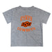 OSU Cowboys Vive La Fete Boys Game Day V1 Heather Gray Short Sleeve Tee Shirt
