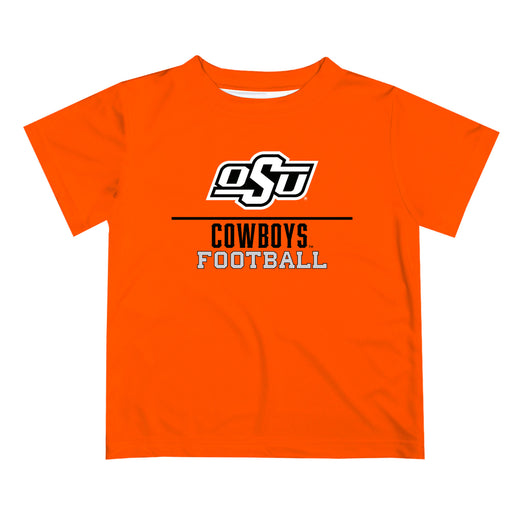 OSU Cowboys Vive La Fete Football V1 Orange Short Sleeve Tee Shirt