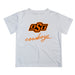 OSU Cowboys Vive La Fete Script V1 White Short Sleeve Tee Shirt
