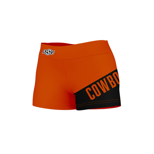 OSU Cowboys Vive La Fete Game Day Collegiate Leg Color Block Women Orange Black Optimum Yoga Short - Vive La Fête - Online Apparel Store