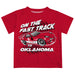 Oklahoma Sooners Vive La Fete Fast Track Boys Game Day Red Short Sleeve Tee