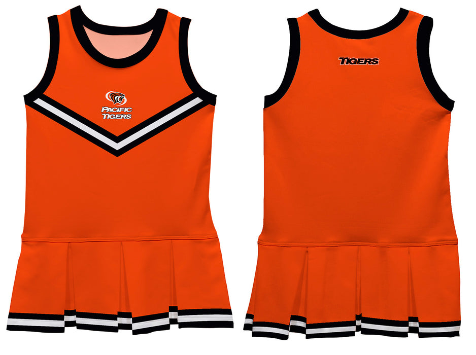 Pacific Tigers Vive La Fete Game Day Orange Sleeveless Cheerleader Dress - Vive La Fête - Online Apparel Store