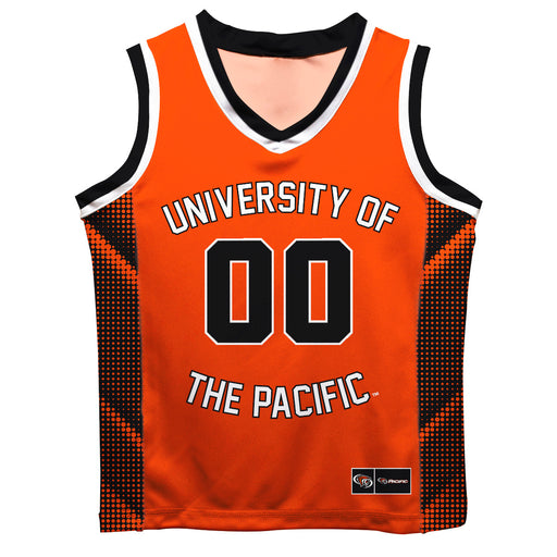 University of the Pacific Tigers Vive La Fete Game Day Orange Boys Fashion Basketball Top