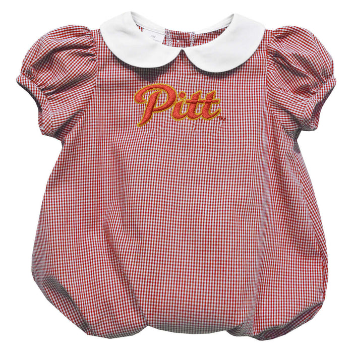 Pittsburgh State University Gorillas Embroidered Red Cardinal Girls Baby Bubble Short Sleeve