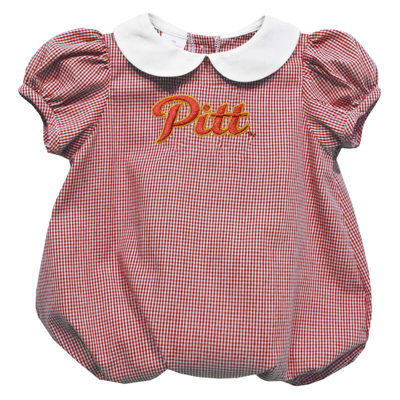 Pittsburgh State University Gorillas Embroidered Red Cardinal Girls Baby Bubble Short Sleeve