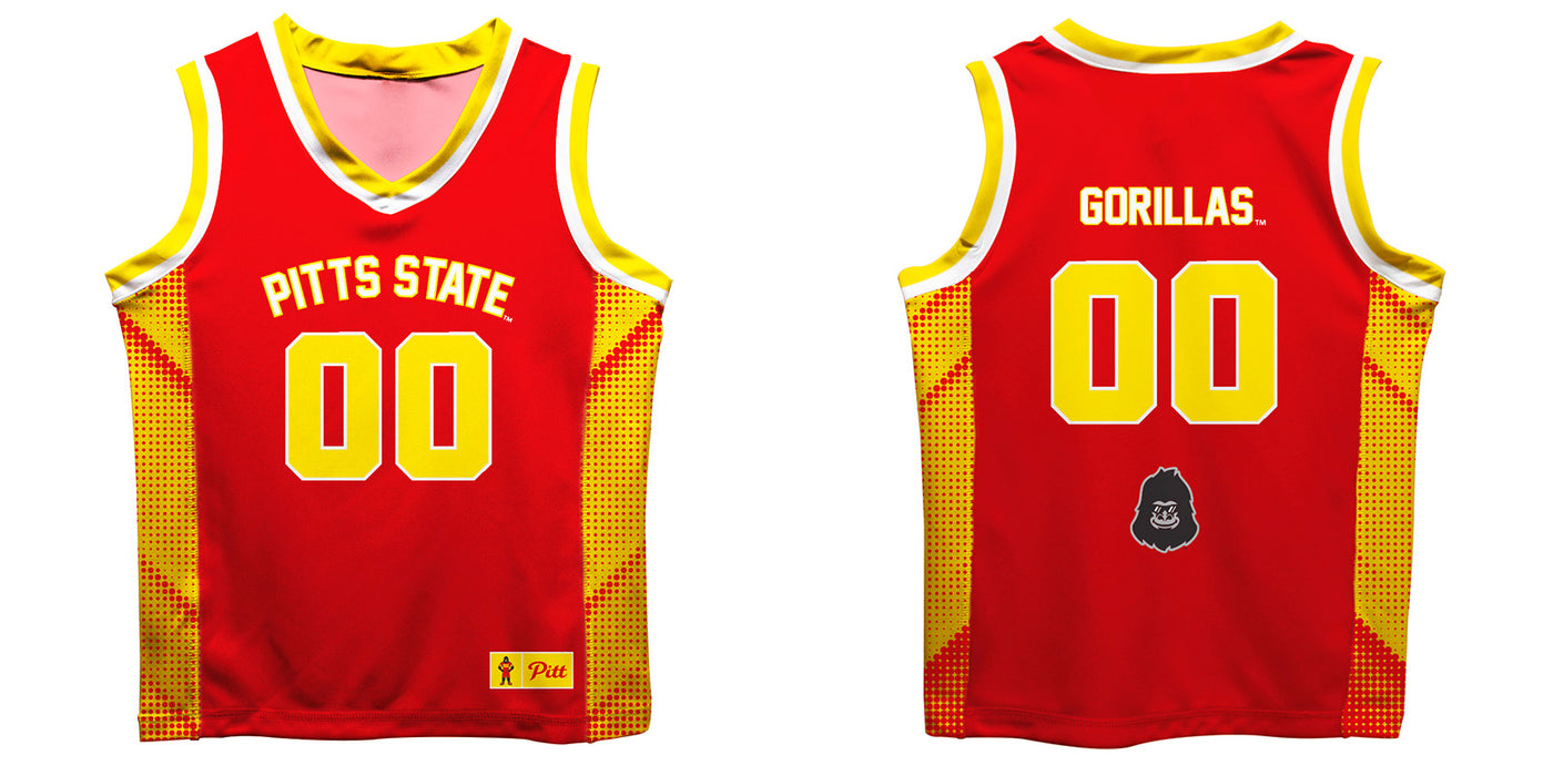 Pittsburgh State University Gorillas Vive La Fete Game Day Crimson Boys Fashion Basketball Top - Vive La Fête - Online Apparel Store