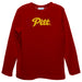 Pittsburgh State University Gorillas Embroidered Red knit Long Sleeve Boys Tee Shirt