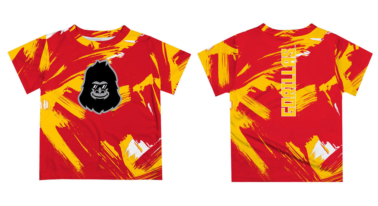 Pittsburgh State University Gorillas Vive La Fete Boys Game Day Crimson Short Sleeve Tee Paint Brush - Vive La Fête - Online Apparel Store