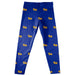 Pitt Panthers UP Vive La Fete Girls Game Day All Over Logo Elastic Waist Classic Play Blue Leggings Tights