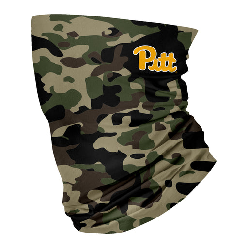 Pittsburgh Panters UP Vive La Fete Camo Collegiate Face Cover Soft Camouflage Four Way Stretch Neck Gaiter