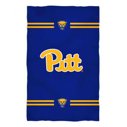 Pittsburgh Panters UP Vive La Fete Game Day Absorvent Premium Blue Beach Bath Towel 51 x 32" Logo and Stripes"