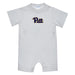 Pittsburgh Panthers UP Embroidered White Knit Short Sleeve Boys Romper