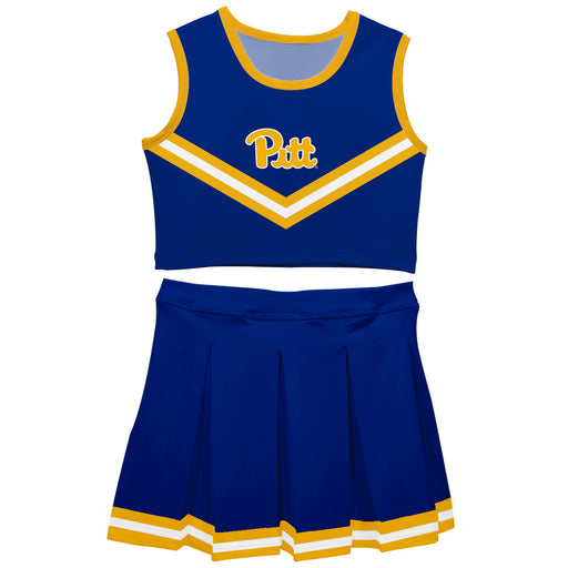 Pittsburgh Panthers UP Vive La Fete Game Day Blue Sleeveless Cheerleader Set