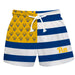 Pittsburgh Panthers UP Vive La Fete Game Day Blue White Gold Flag Swimtrunks V1