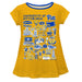 Pittsburgh Panthers UP Hand Sketched Vive La Fete Impressions Artwork Gold Short Sleeve Top