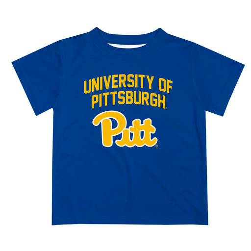 Pittsburgh Panthers UP Vive La Fete Boys Game Day V2 Blue Short Sleeve Tee Shirt