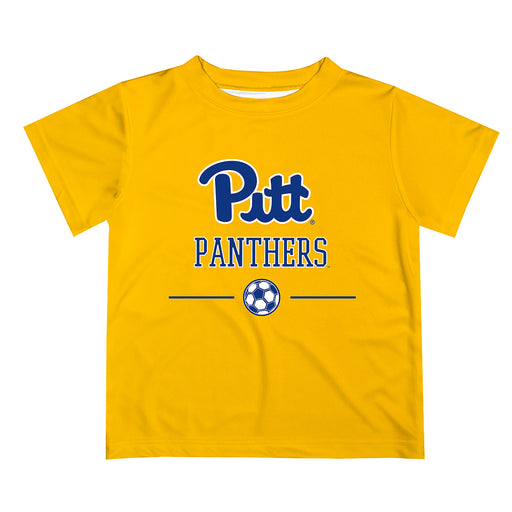 Pittsburgh Panthers UP Vive La Fete Soccer V1 Gold Short Sleeve Tee Shirt