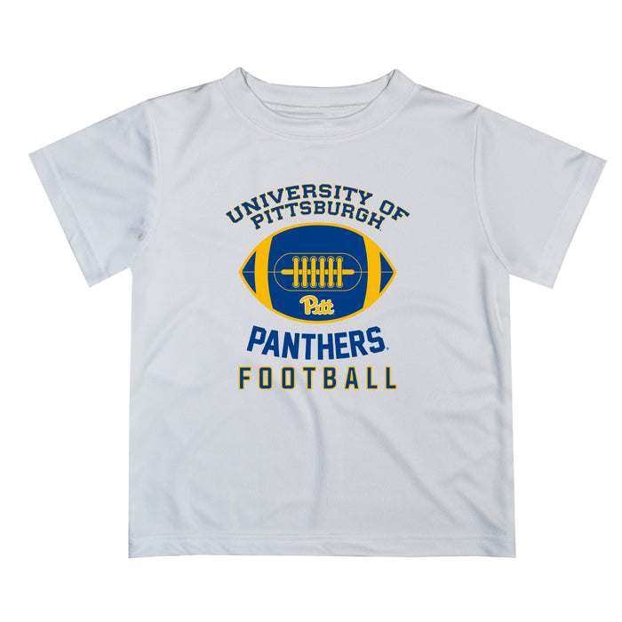 Pittsburgh Panthers UP Vive La Fete Football V2 White Short Sleeve Tee Shirt