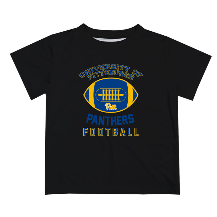 Pittsburgh Panthers UP Vive La Fete Football V2 Black Short Sleeve Tee Shirt