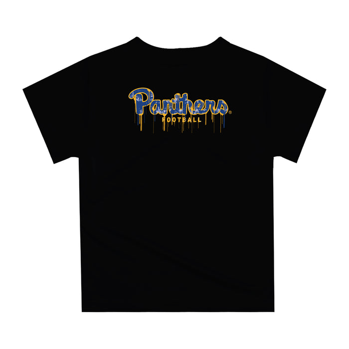 Pittsburgh Panthers UP Original Dripping Football Helmet Gold T-Shirt by Vive La Fete - Vive La Fête - Online Apparel Store